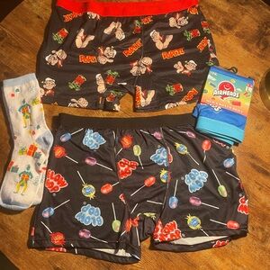 3 pair graphic boxer briefs men’s size large